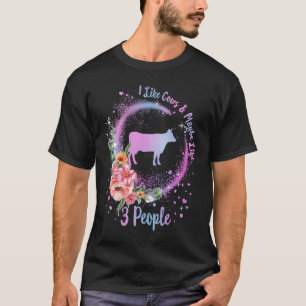 Camiseta Vaca Me gustan las vacas y quizás me gustan 3 pers