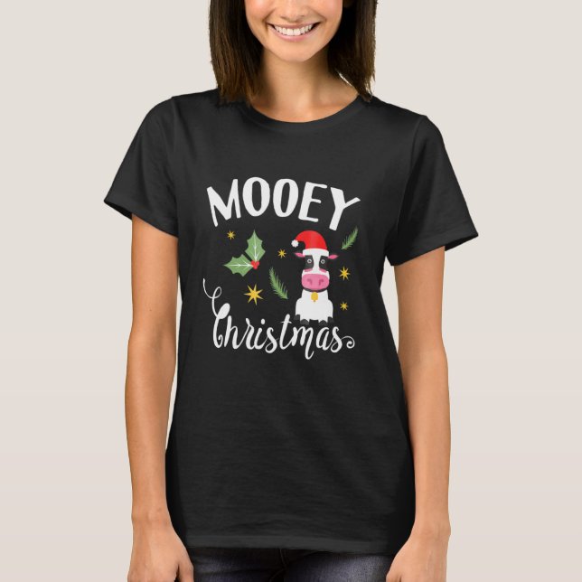 Camiseta Vaca Navidad Mooey Navidad Vaca (Anverso)