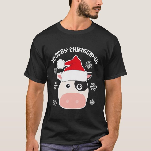 Camiseta Vaca Navidad Ugly Mooey (Anverso)