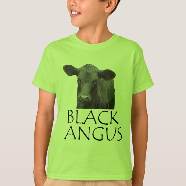 Camiseta Vaca negra de Angus (Anverso)