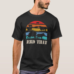 Camiseta Vaca Ordeñando Granjero Manada Esa