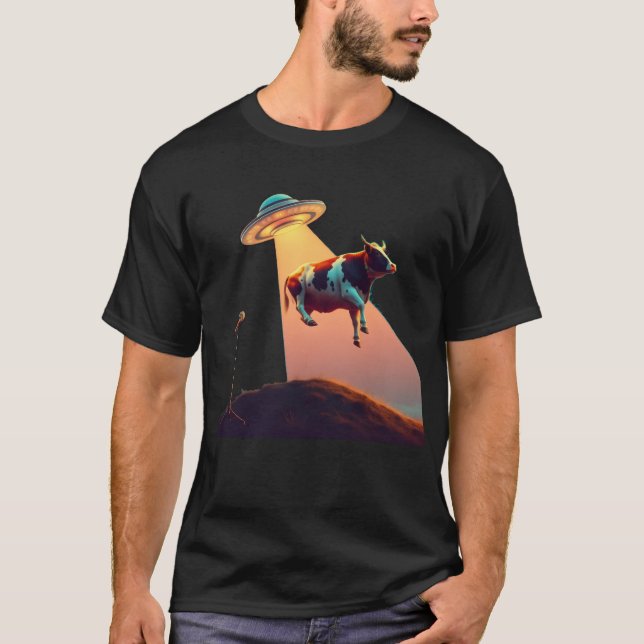 CAMISETA VACA OVNI (Anverso)