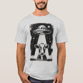 Camiseta Vaca OVNI - Encuentro alienígena divertido y extra