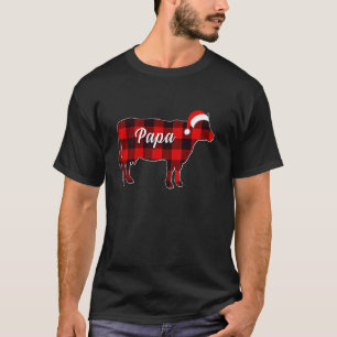 Camiseta Vaca Papa Pajama rojo Navidades de vacas lecheras