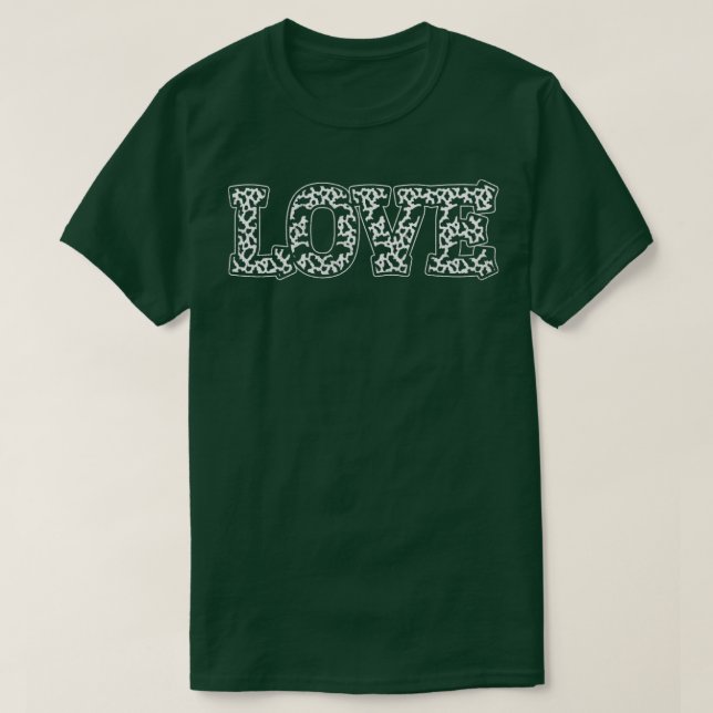 Camiseta Vaca para el patrón animal (Diseño del anverso)