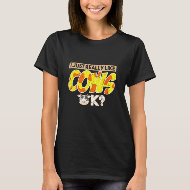 Camiseta Vaca para granjeros (Anverso)
