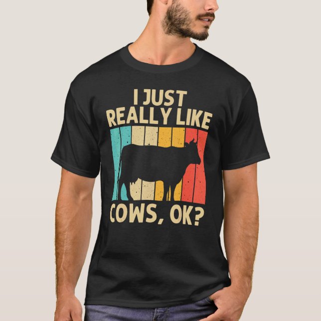 Camiseta Vaca Para Hombres Mujeres Agricultoras De Leche De (Anverso)