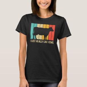 Camiseta Vaca para hombres mujeres granja animal vaca gan