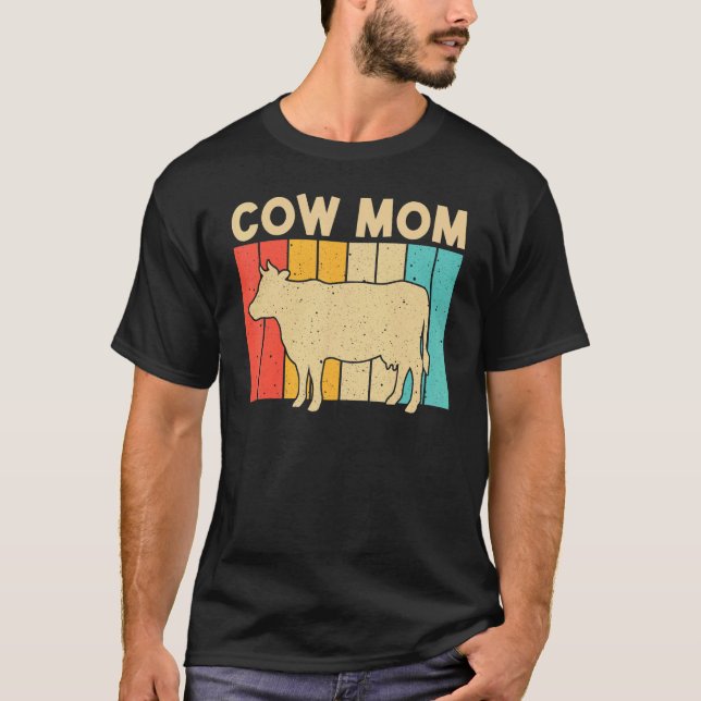 Camiseta Vaca Para Mamá Madre Agricultora De Vacas Cultivan (Anverso)