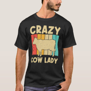 Camiseta Vaca Para Mujeres Chicas Granjas De Vacas