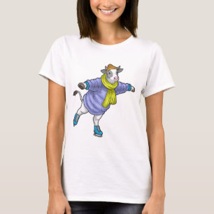 Camiseta Vaca Patinaje sobre hielo Patines de hielo Deporte