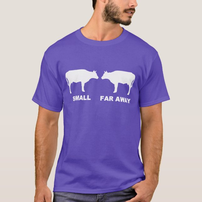 Camiseta Vaca pequeña muy lejana Mens Funny Fathery Dougal  (Anverso)