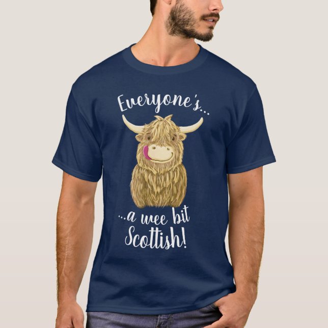Camiseta ¡Vaca pequenita de la montaña de Hamish, cada una (Anverso)