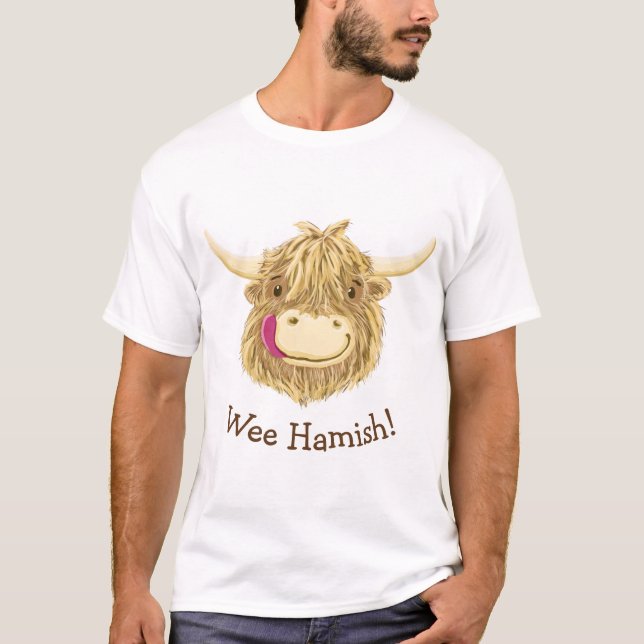 Camiseta Vaca pequenita personalizada de la montaña de (Anverso)