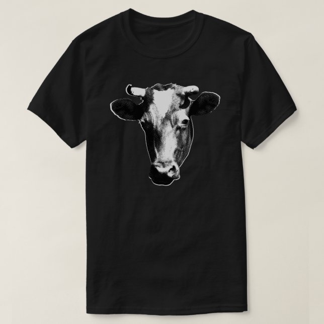 Camiseta Vaca Pop Art (Diseño del anverso)