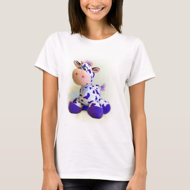 Camiseta Vaca púrpura (Anverso)