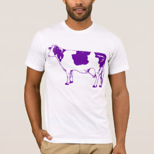 Camiseta Vaca púrpura