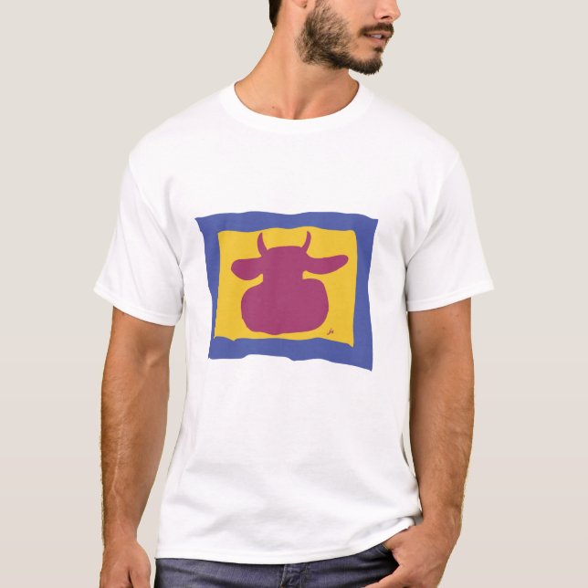 CAMISETA VACA PÚRPURA (Anverso)