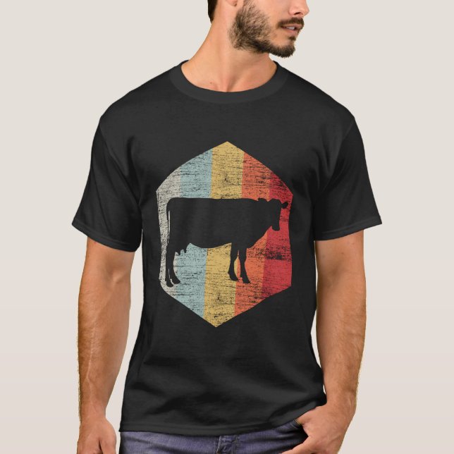 Camiseta Vaca retro (Anverso)