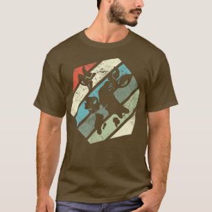 Camiseta Vaca retro frente al vagón angustiado para granjer