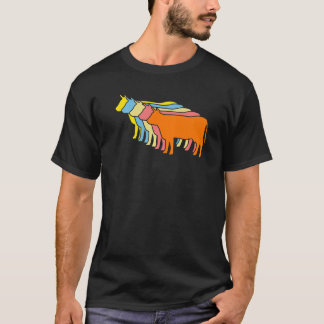 Camiseta Vaca Retro Vaca Vacas Granjero 1