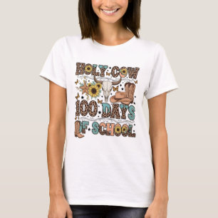 Camiseta Vaca Sagrada 100 Días de Escuela Occidental Boho C
