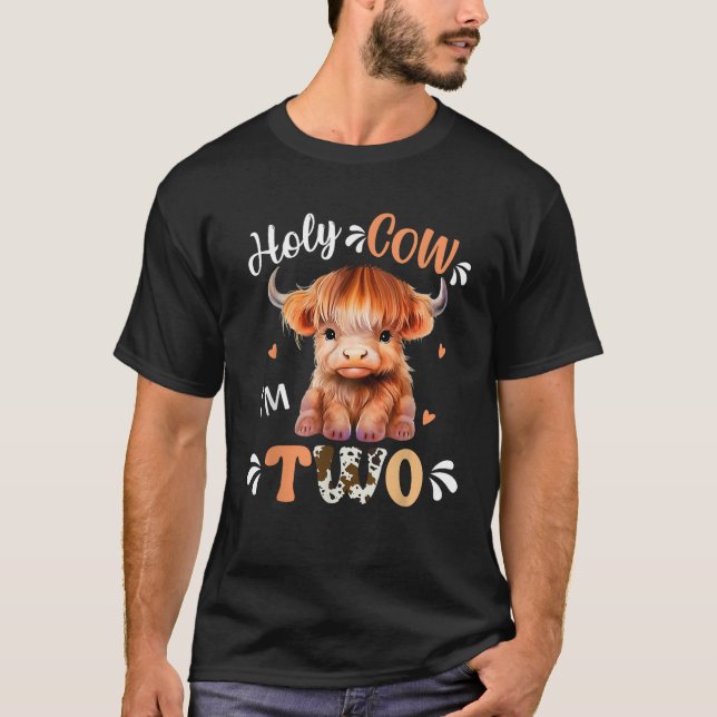 Camiseta Vaca sagrada soy dos vacas escocesas de montaña im (Anverso)