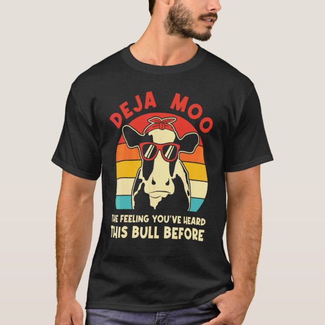 Camiseta Vaca Sarcástica Deja Moo (Anverso)