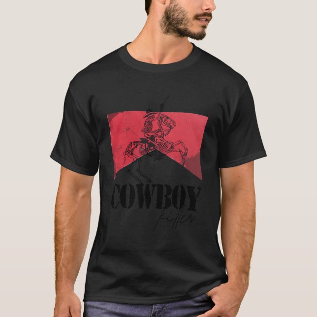 Camiseta Vaca Skeleton Er Howdy Vaca Rural Occidental (Anverso)
