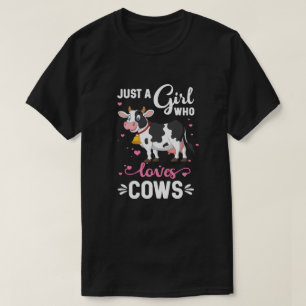 Camiseta Vaca, solo un Chica que ama a los criadores