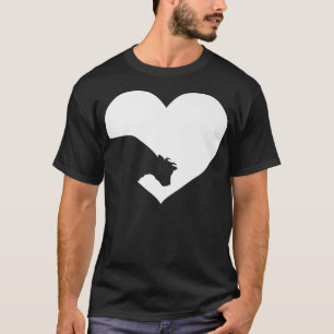 Camiseta Vaca, solo un Chica que ama el vintag de corazón d