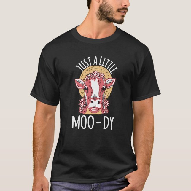 Camiseta Vaca Sólo Un Poco De Vaca De Moo (Anverso)