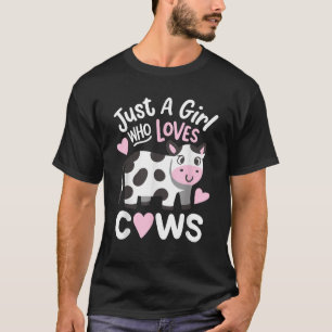 Camiseta Vaca Solo Una Chica Que Ama Las Vacas