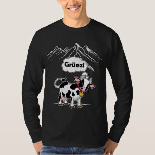 Camiseta Vaca suiza - Grüezi - Suiza Viaje