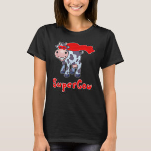 Camiseta Vaca Superheroína De Supervaca Para Hombres, Mujer
