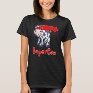 Camiseta Vaca Superheroína De Supervaca Para Hombres Mujere