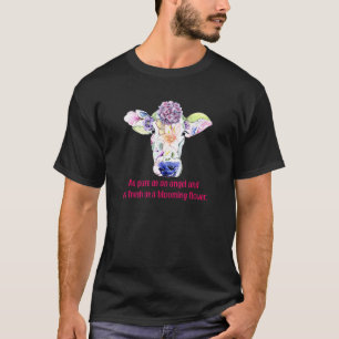 Camiseta Vaca Tan Pura Como Un Ángel Y Tan Fresca Como Una