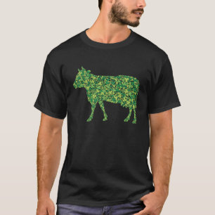 Camiseta Vaca trébol C granjero día de San Patricio irlandé