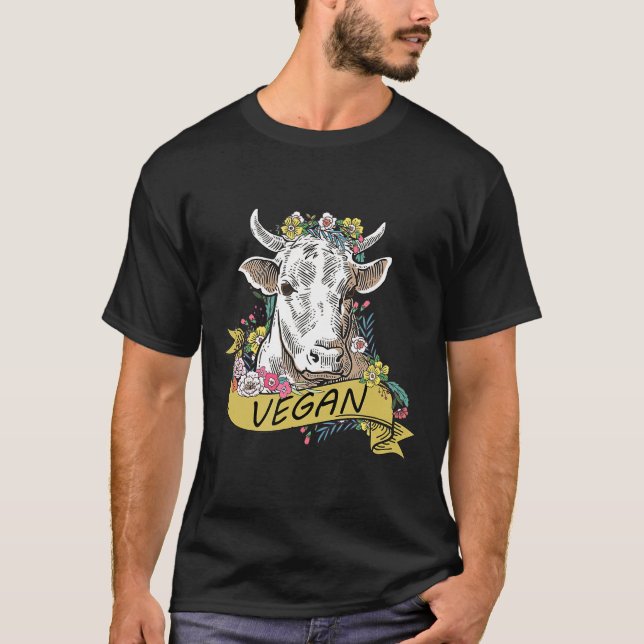 Camiseta Vaca vegana de ternera (Anverso)