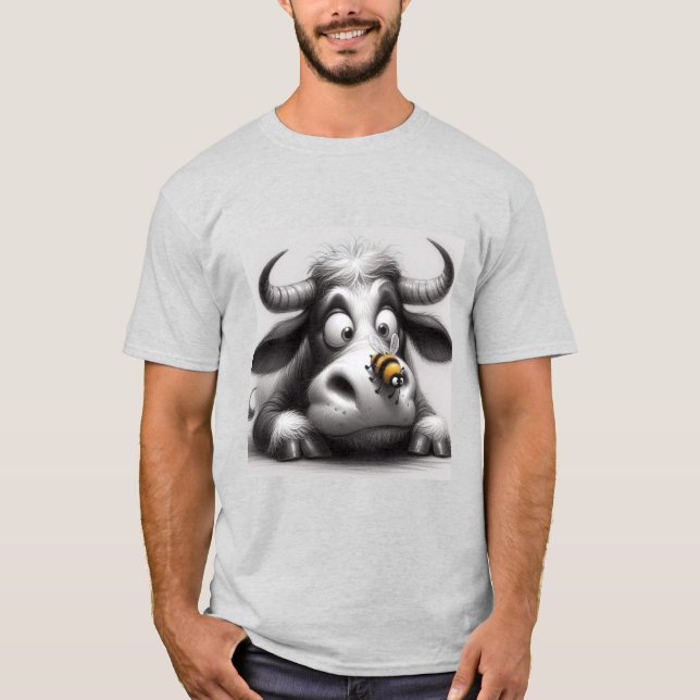 Camiseta vaca y abeja (Anverso)