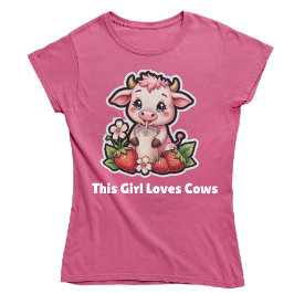 Camiseta Vaca y fresas