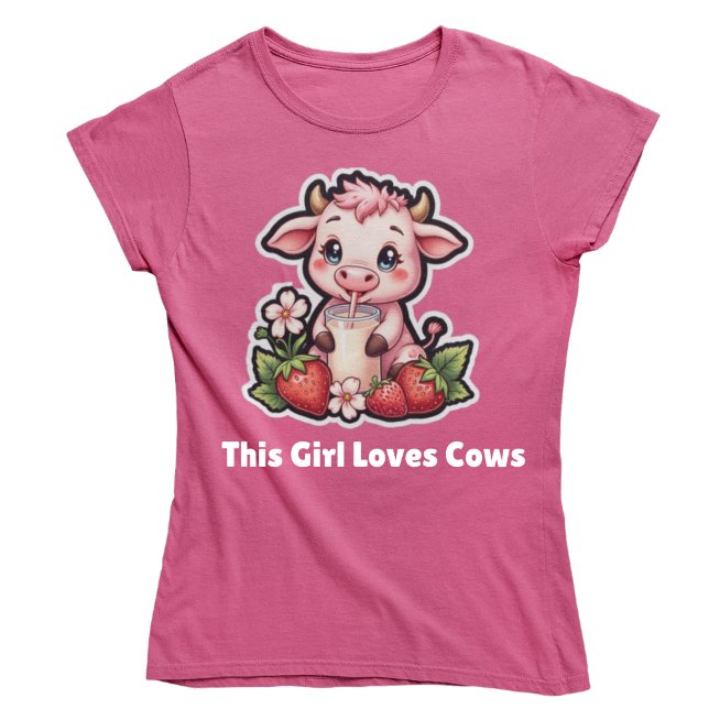 Camiseta Vaca y fresas (Subido por el creador)