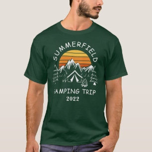 Camiseta Vacación de Camping Retro para Familias que Coinci