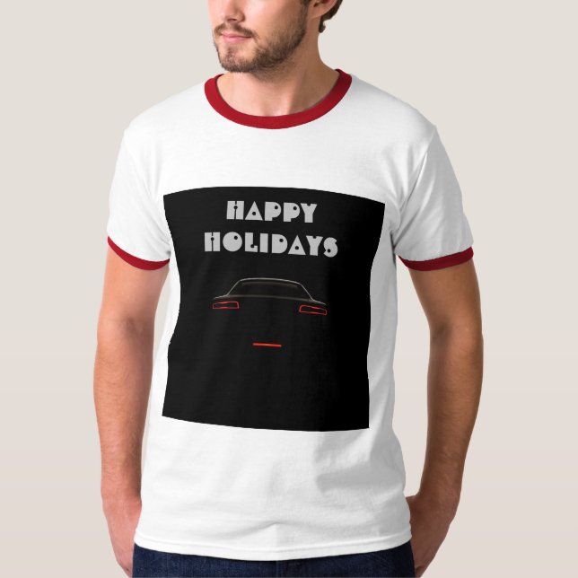 Camiseta Vacaciones Adultos de tamaño L Hombres de Ringer B (Anverso)