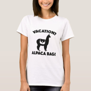 Camiseta ¿Vacaciones? ¡Bolsa de la Alpaca!
