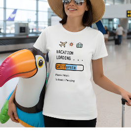 Camiseta Vacaciones Cargando… Regalo divertido para amantes