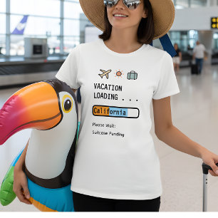 Camiseta Vacaciones Cargando… Regalo divertido para amantes