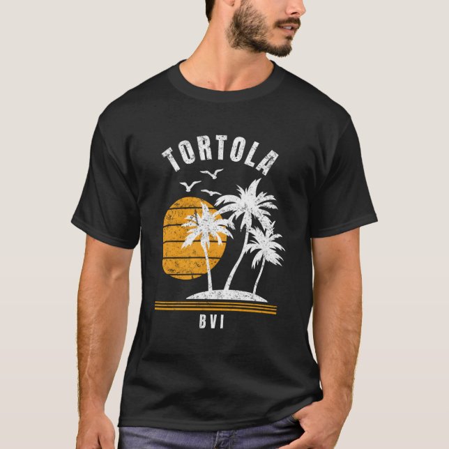 Camiseta Vacaciones caribeñas en la isla de Tortola (Anverso)