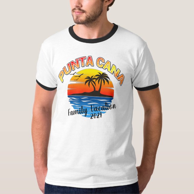 Camiseta Vacaciones caribeñas en verano de Punta Cana T-S (Anverso)
