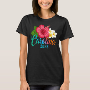 Camiseta Vacaciones Carolina Tropical Hibiscus Flowers